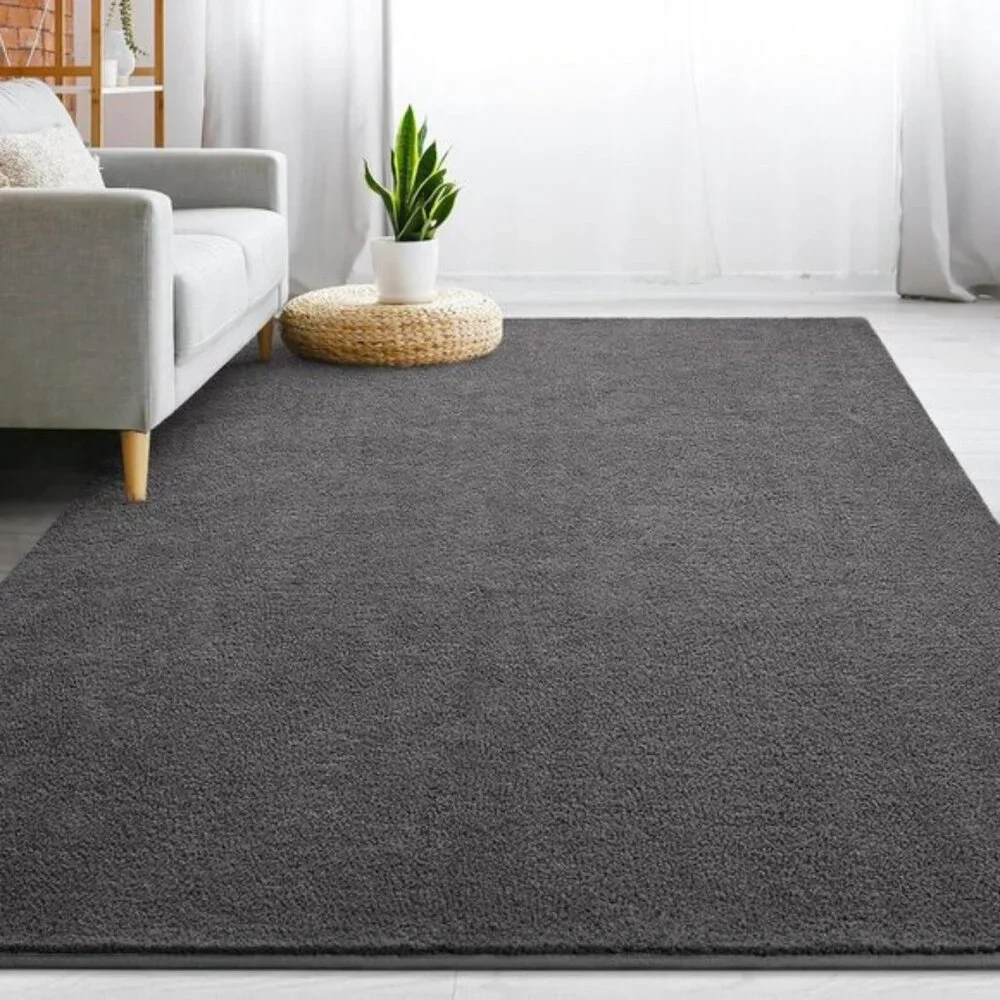 New 5x8 Dark Grey Area Rug, Ultra Soft Memory Foam Carpet for Home & Room Decor